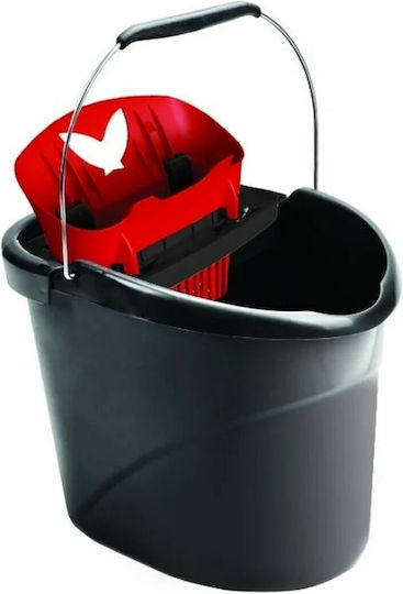 Vileda Mop Bucket Plastic Ultramax 157870 Capacity 10lt Black