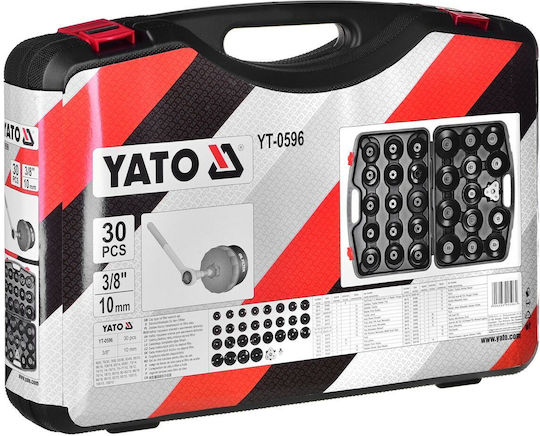 Yato Oil Filter Cup Set 30pcs for Seat / Peugeot / Renault / Volvo