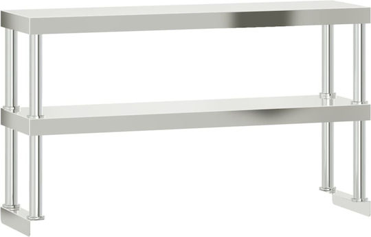 vidaXL Steel Workbench L110xD55xH150cm