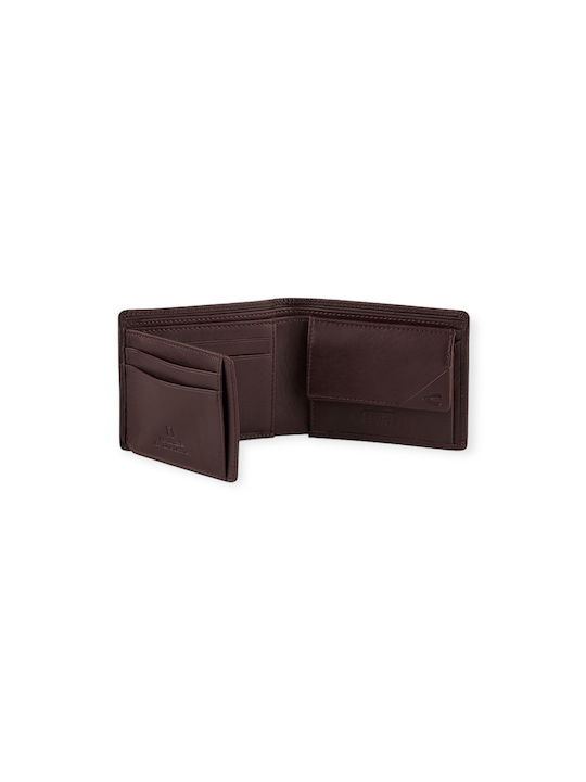 Camel Active Men's Leather Card Wallet with RFID Brown