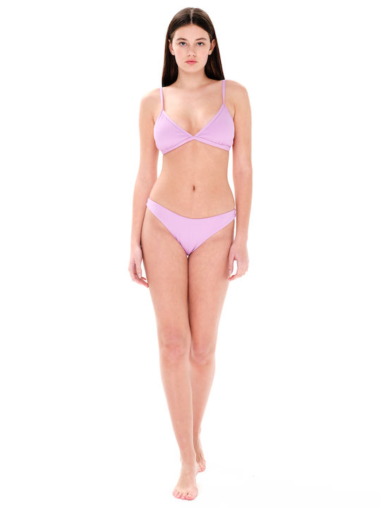 Set Bikini Τριγωνάκι Λιλά