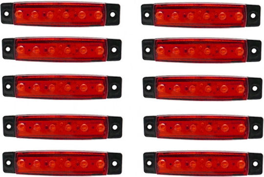 Truck Volume Lights 10pcs 24V - Red 104996