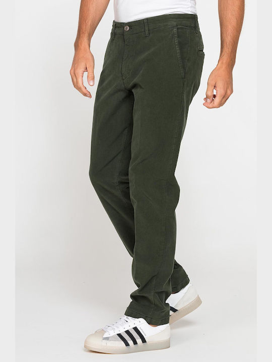 Carrera Jeans Men's Trousers Chino Elastic in Regular Fit Green