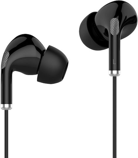 Kruger & Matz KMPC1-B In-ear Handsfree Ακουστικά με Βύσμα USB-C Μαύρο