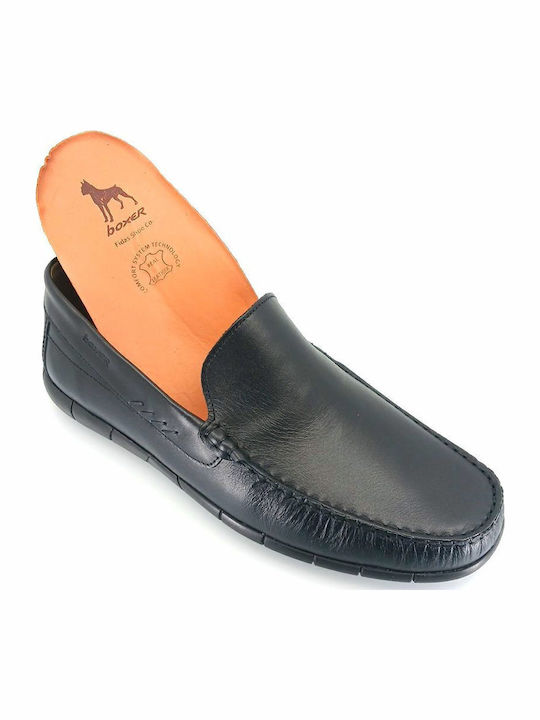 Кожа Мъжки Slip-On Черен