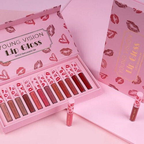 Σετ 12 Rujuri De Buze, Young Vision, Lip Gloss Fashionable