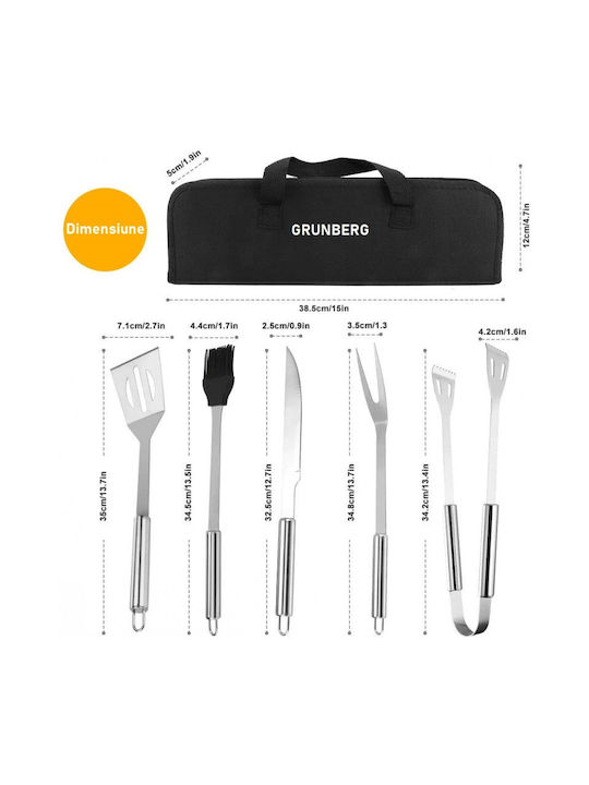 Set de 5 unelte BBQ