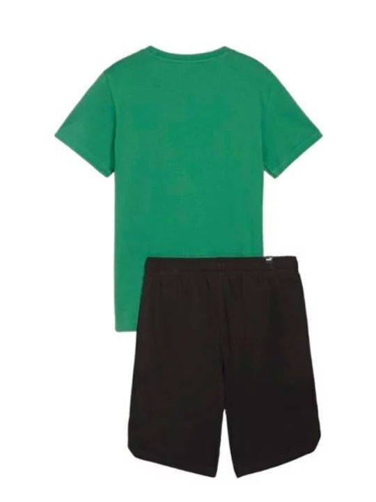 Kinder-Set mit Shorts Sommer 2Stück Schwarz