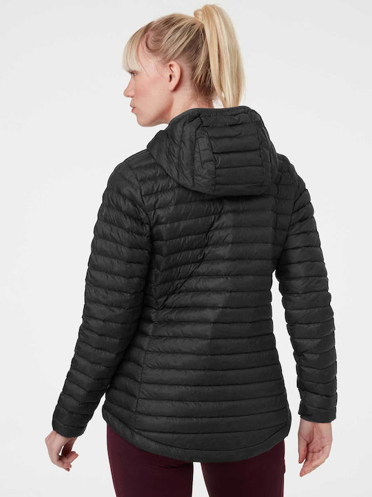 Helly Hansen Sirdal Women's Short Puffer Jacket for Winter with Hood Black