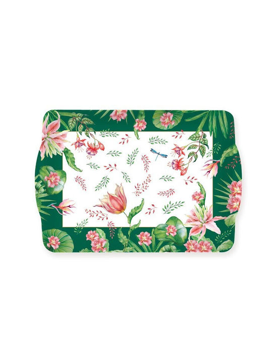 Botanic Chic Melamin Tablett mit Griffen 33x22cm 531boch Easy Life