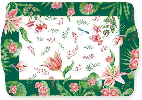 Botanic Chic Melamine tray with handles 33x22cm 531boch Easy Life