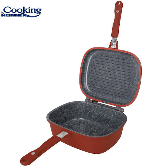 Heinner Calabria Pfanne aus Aluminiumguss mit Deckel mit Keramikinnenbeschichtung 9cm