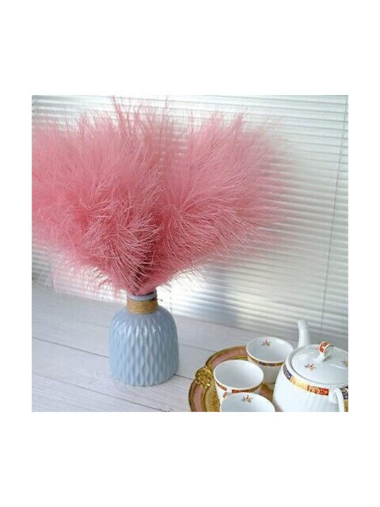 Διακοσμητικό Φτερό Pampas grass Ροζ 43.5cm 3τμχ