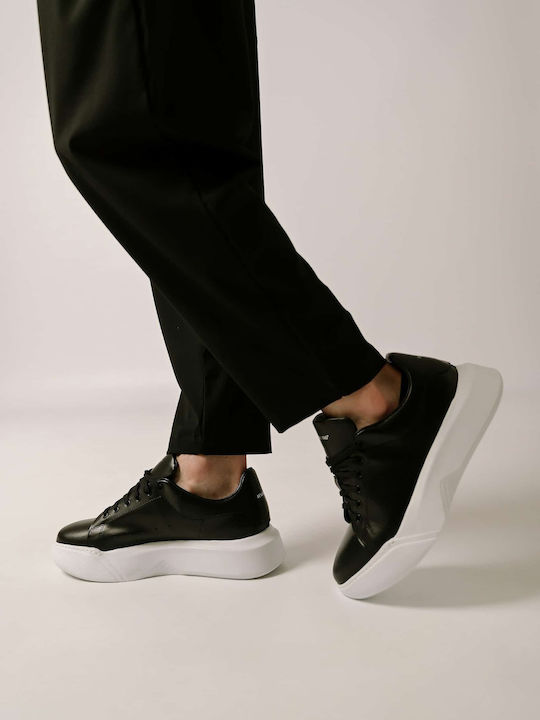 Adidași Flatforms Pentru Bărbați Negri