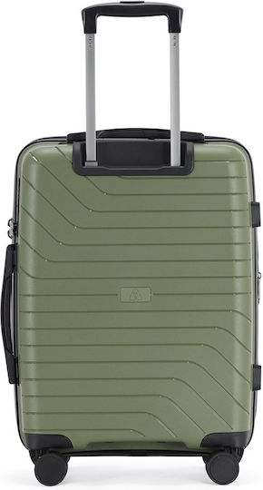 Lavor Cabin Travel Suitcase Hard Green with 4 Wheels Height 55cm