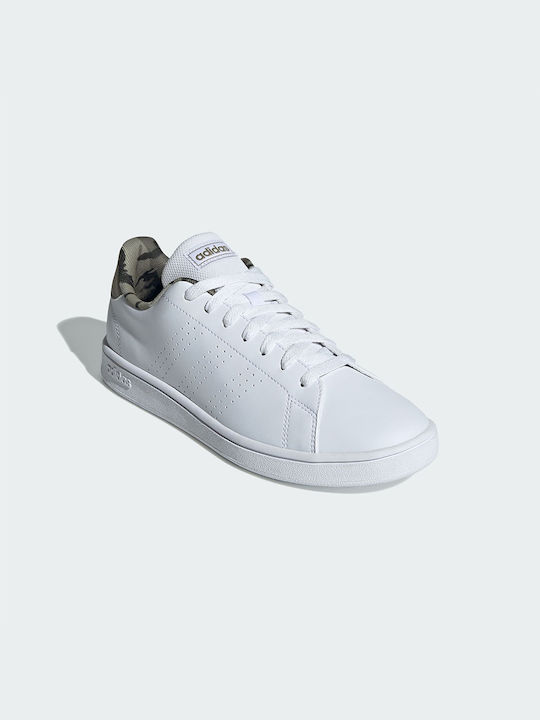 Adidas Advantage Base Ανδρικά Sneakers Λευκά