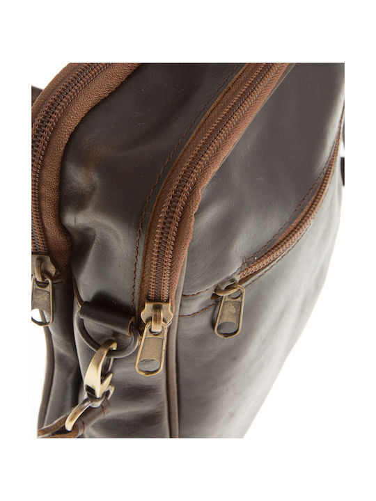 Kouros Herrentasche Schulter / Crossbody Braun