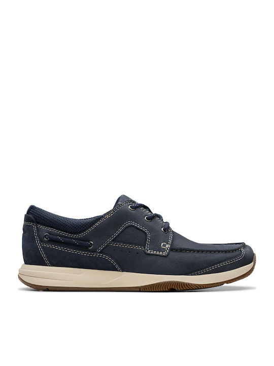 SAILVIEW LACE Men's Leather Casual Shoes Blue
