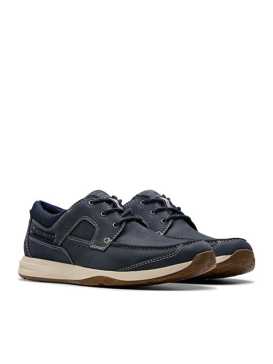 SAILVIEW LACE Men's Leather Casual Shoes Blue