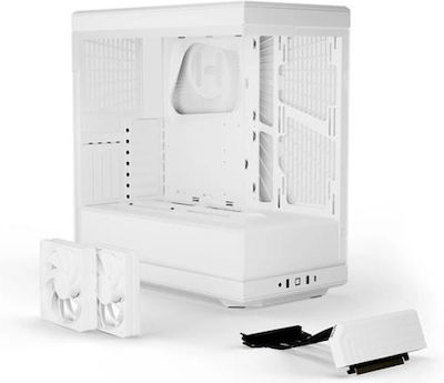 HYTE Y40 Gaming Midi Tower Computer Case with Window Panel Snow White