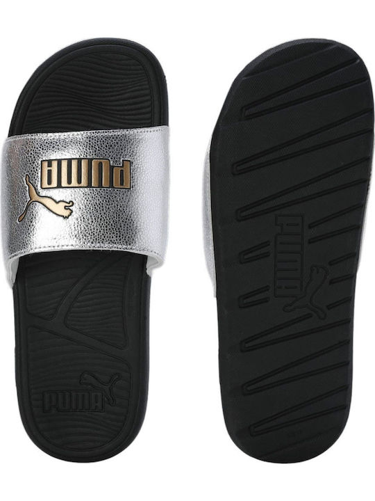 Cat 2.0 Women's Slides Silver