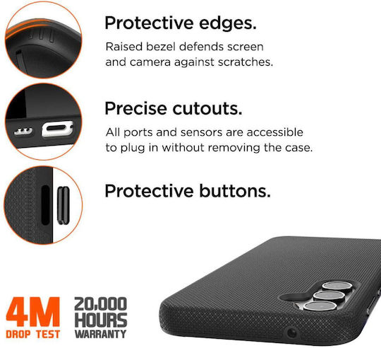 Eiger North Back Cover Silicon Negru (Galaxy S24+)
