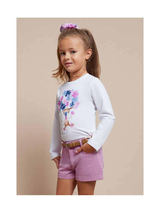 Mayoral Kids Shorts/Bermuda Fabric Purple