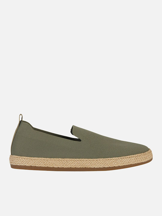 Geox Material textil Espadrile pentru bărbați în Verde Culoare