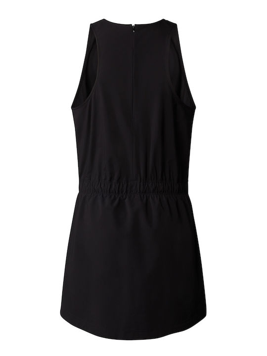 Summer Mini Athletic Sleeveless Dress Black