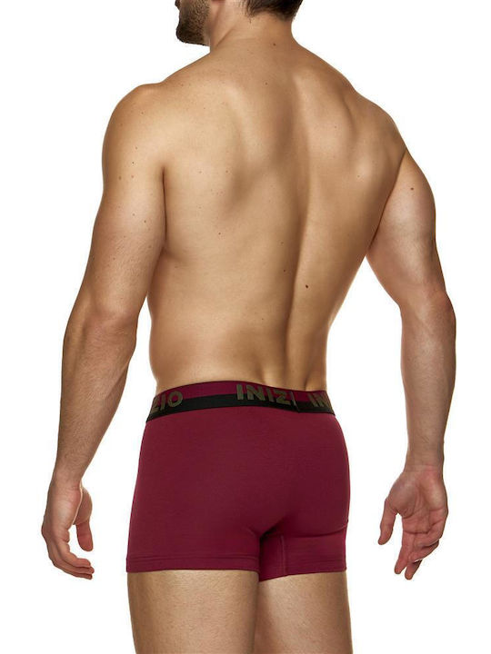 Herren Boxershorts Burgundisch 1Packung