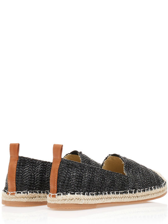 Din material textil Espadrile dama în culoarea Negru