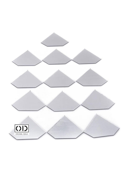 Selbstklebende Spiegel für Innendekoration und Design, Diamnat Modell, Premium-Acryl Pvc, Satz von 50 Stück, 6 X 5 X 0,1 cm, Original-Angebote