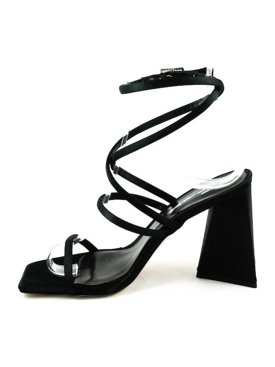 Fabric Sandals Black