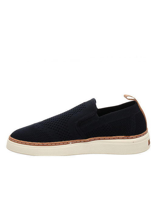 San Prep Material Slip-on-uri pentru bărbați Albastru