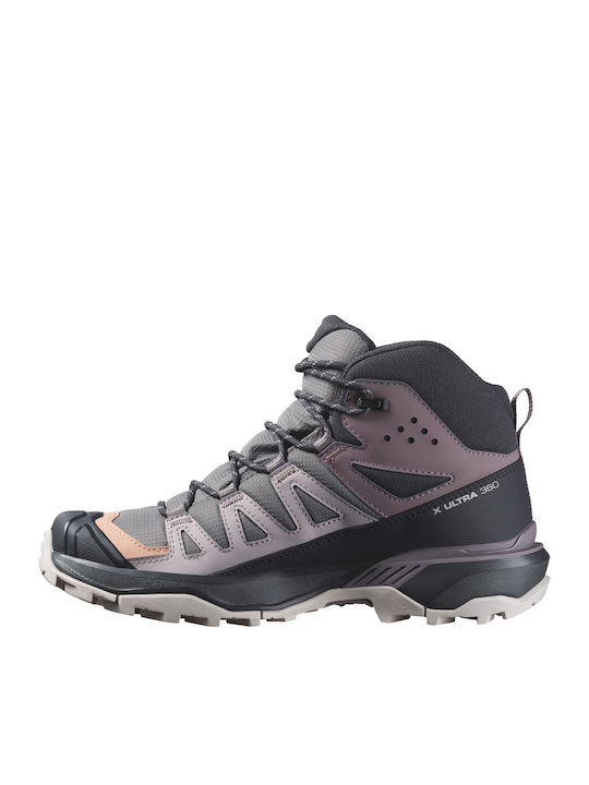 Salomon X Ultra 360 Mid Gtx Women's Hiking Boots Waterproof with Gore-Tex Membrane Purple