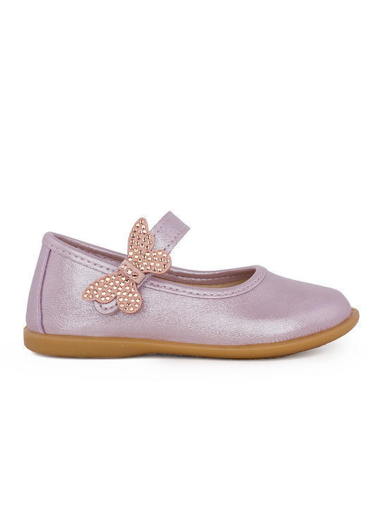 Conguitos Kids Ballerinas with Hoop & Loop Closure Pink