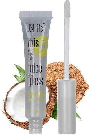 Lip Gloss, Ushas, Χυμός Εμποτισμένο Χρώμα, Καρύδα