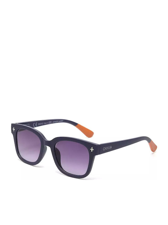 Okkia Giovanni Unisex Γυαλιά Ηλίου με Μωβ Κοκκάλινο Σκελετό και Μωβ Φακό 0K012-MN