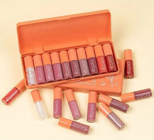 Set de 10 rujuri lichide, Ranee, Pearl Chandeliers Lipgloss, Multicolor
