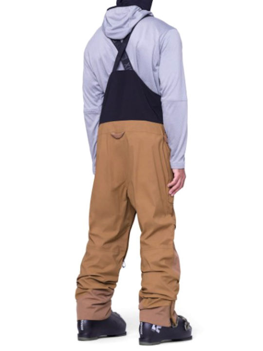 686 Men's Dungarees for Ski & Snowboard Brown