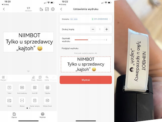 .niimbot Bandă de transfer termic pentru B18 albastru