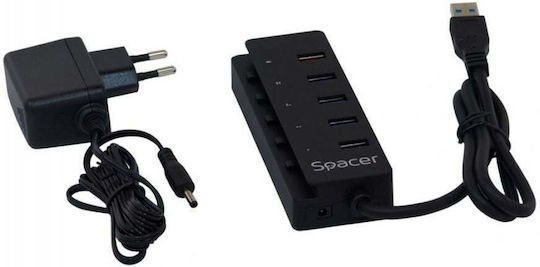 Spacer Hub 5 Porturi USB 3.0 Cu Conectare USB-A
