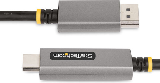 StarTech Cable DisplayPort male - HDMI male 2m Μαύρο (133DISPLAYPORTHDMI21)
