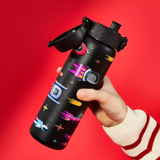 Ion8 Sticlă Pentru Copii Plastică Neagră 600ml