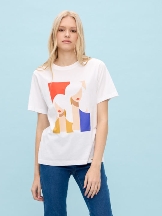 Damen T-Shirt White