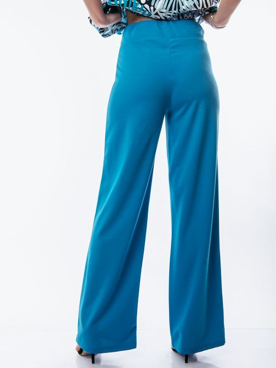 Boutique Women's High-waisted Fabric Trousers SIEF