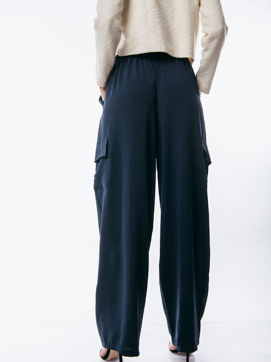 Boutique Women's Fabric Trousers Blue
