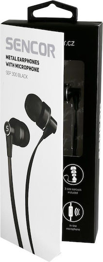 Sencor Ohrhörer In Ear Schwarz SEP 300 MIC