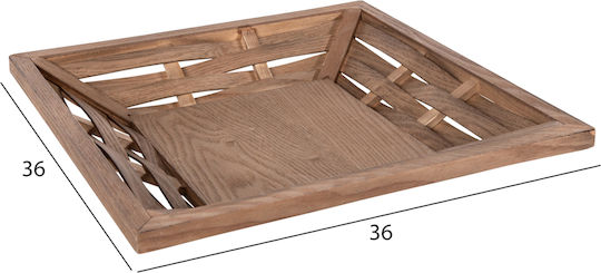 HomeMarkt Πλατώ Σερβιρίσματος Ξύλινο 20x20εκ.
