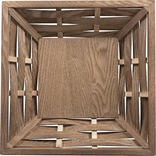 HomeMarkt Wooden Serving Platter 20x20cm